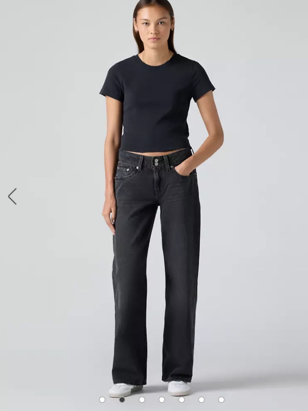 Women's Straight-Leg Black Jeans